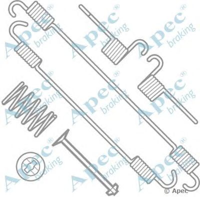 APEC BRAKING kit791 -  Комплектующие, тормозная колодка